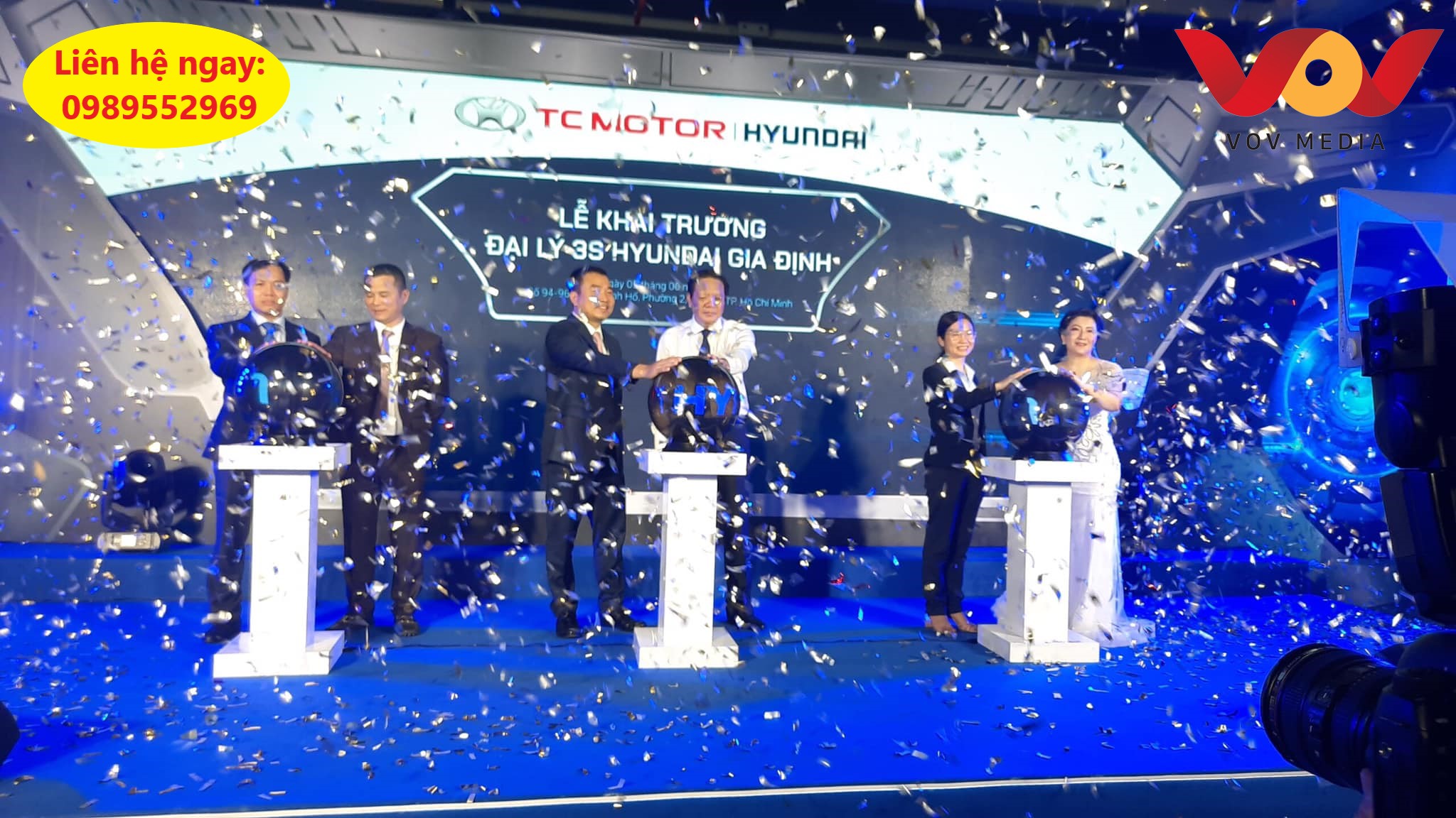thuê quả cầu led khai trương thái bình