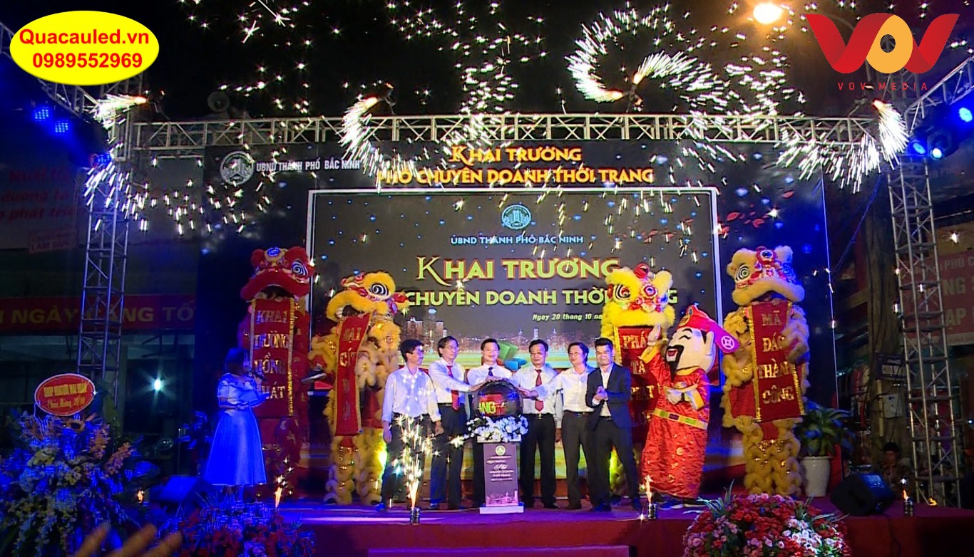 quả cầu led khai trương bắc ninh